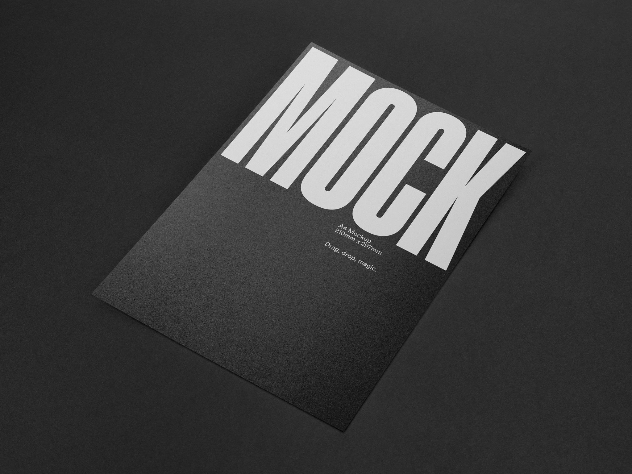 Poster Mockup / A4 Letterhead Mockup Detail