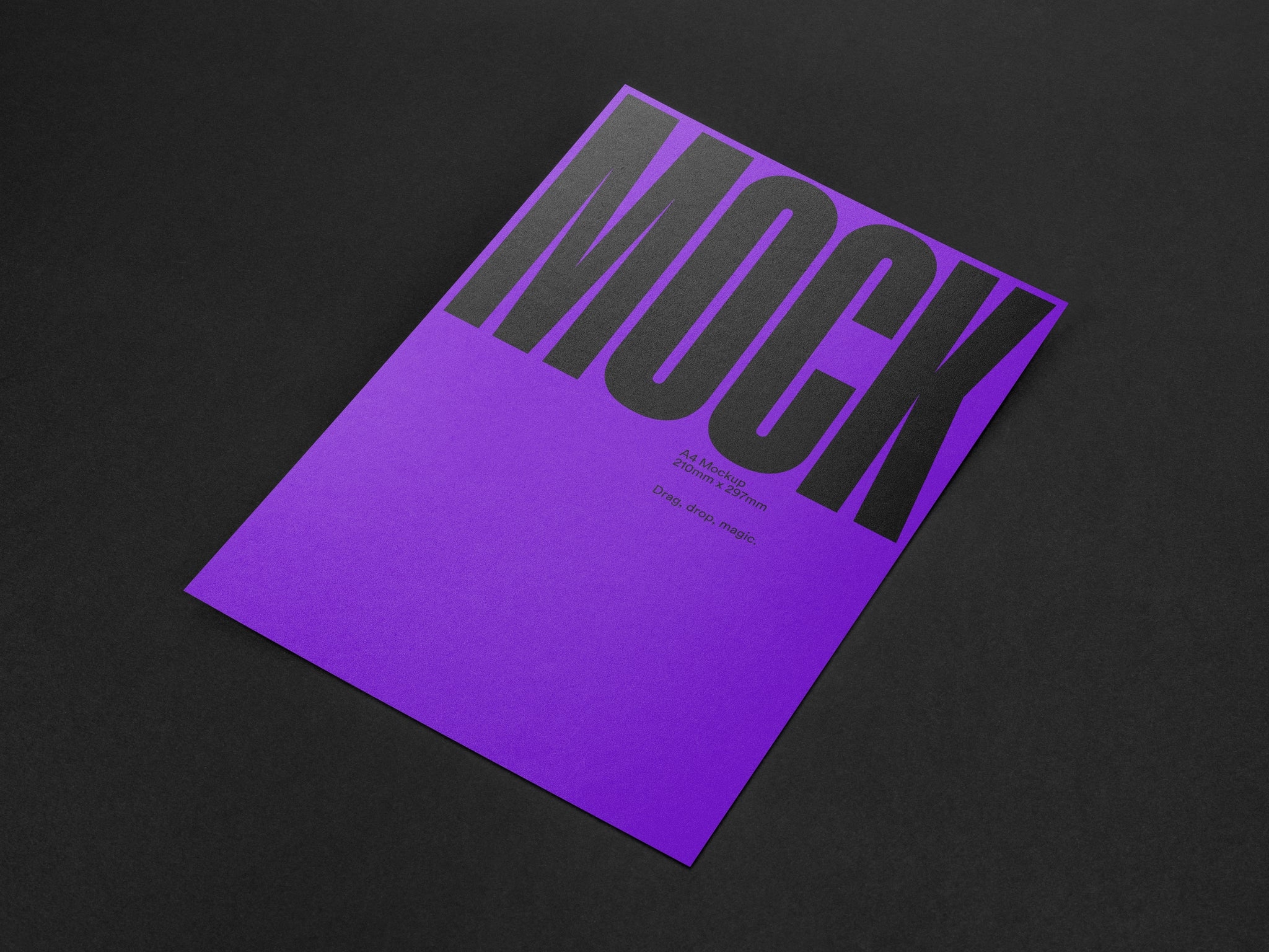 Poster Mockup / A4 Letterhead Mockup Detail