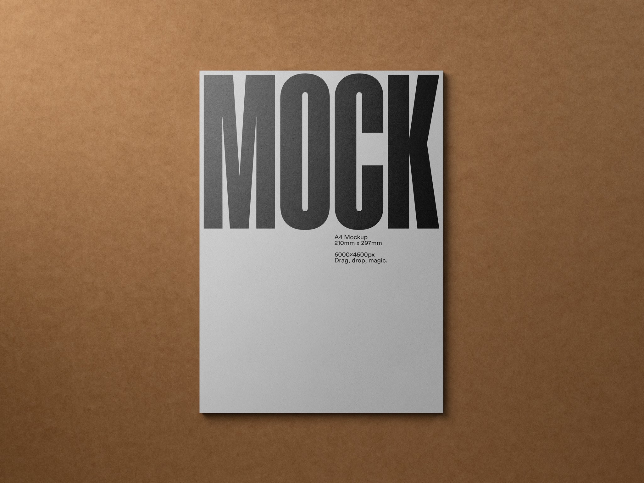 Poster Mockup / A4 Letterhead Mockup