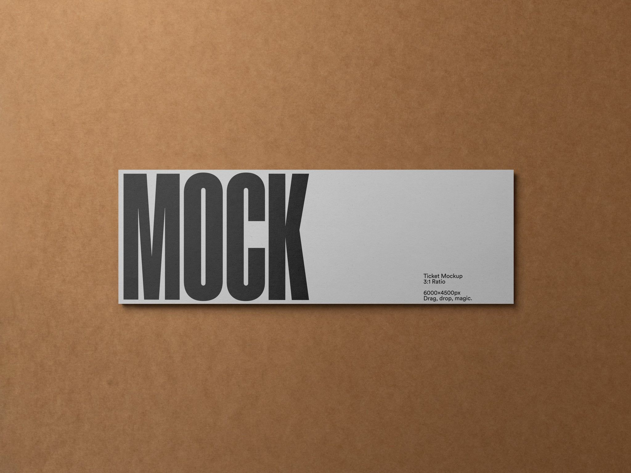 Ticket / Invitation Card Mockup